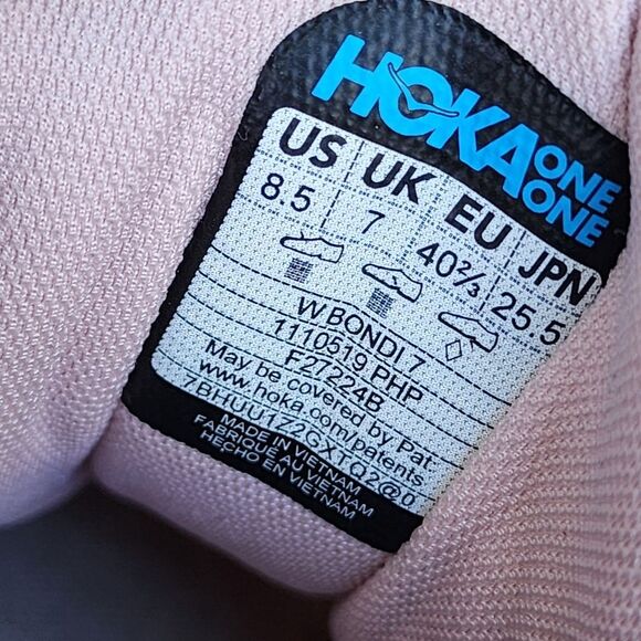 HOKA BONDI 7 - Womens Athletic Shoes - SIZE 8.5 - Picture 9 of 9